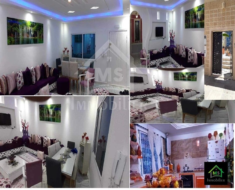 Une maison meublée avec jardin à vendre à hammamet