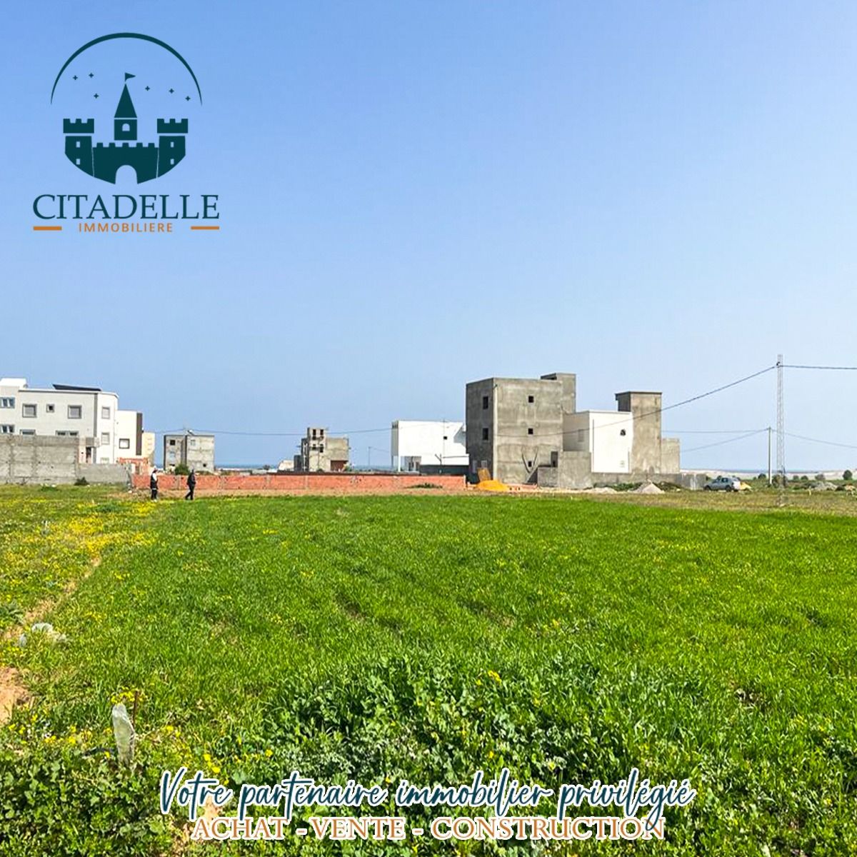 Terrain à dar allouch 200m à la plage