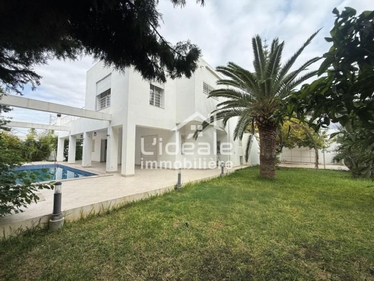 à louer villa avec piscine et jardin à hammamet