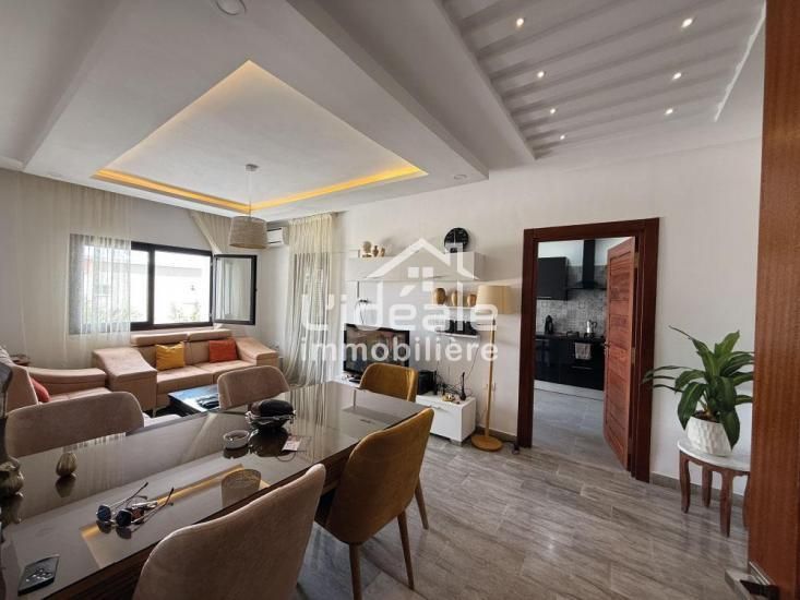 à louer appartement bien meublé à hammamet nord