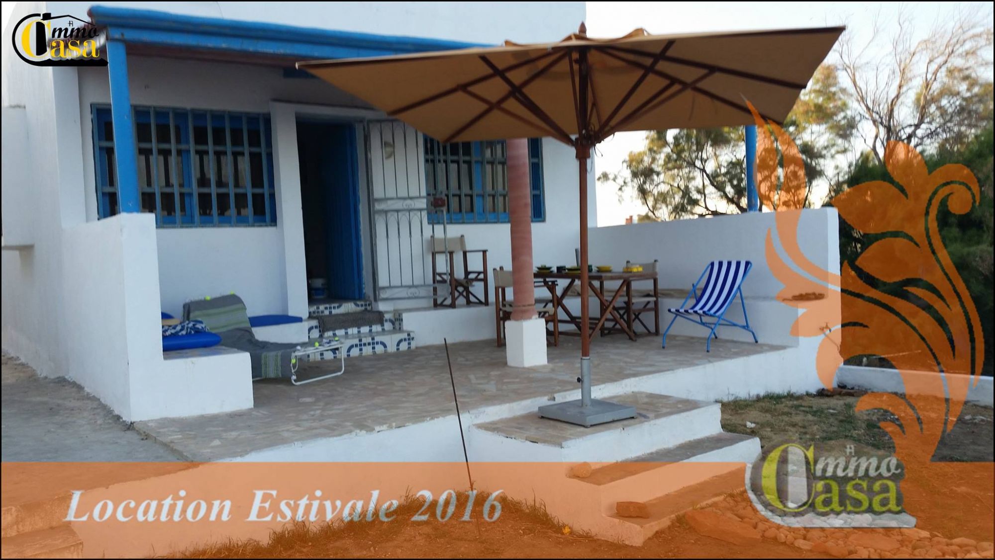 Maison pied dans l’eau plage ain grenz kélibia