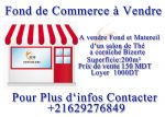 F 02: Fond de commerce Matériel d'un salon de thé a vendre