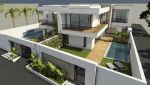 Villa avec piscine en cours de construction