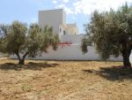 Av un terrain clôturé dans une zone des villas